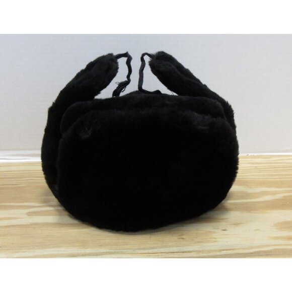 VGT Ushanka Hat Cap Fitted 56 Soviet Faux Fur Trapper Ear Flaps Medium
